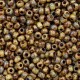 Miyuki seed beads 8/0 - Opaque picasso brown 8-4517